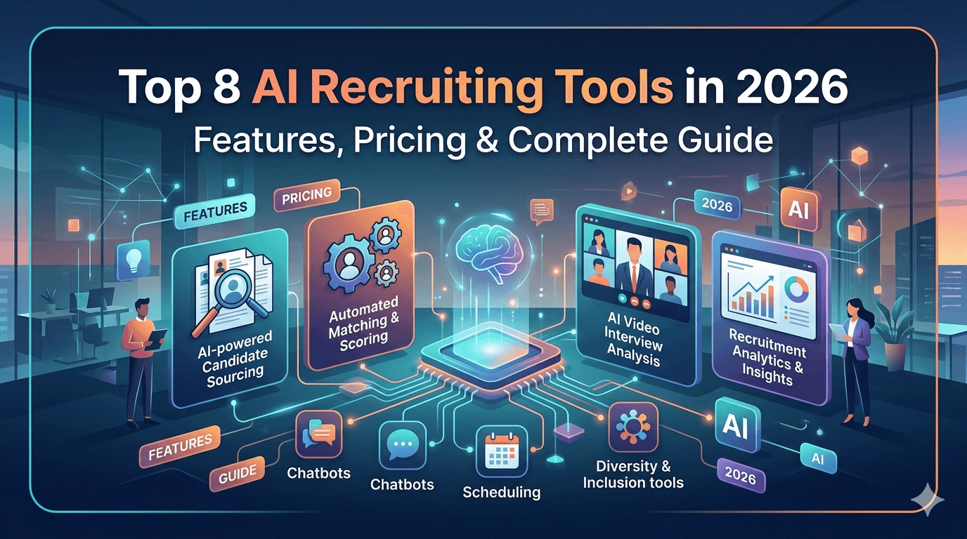 Top 8 AI Recruiting Tools in 2026: Features, Pricing & Complete Guide