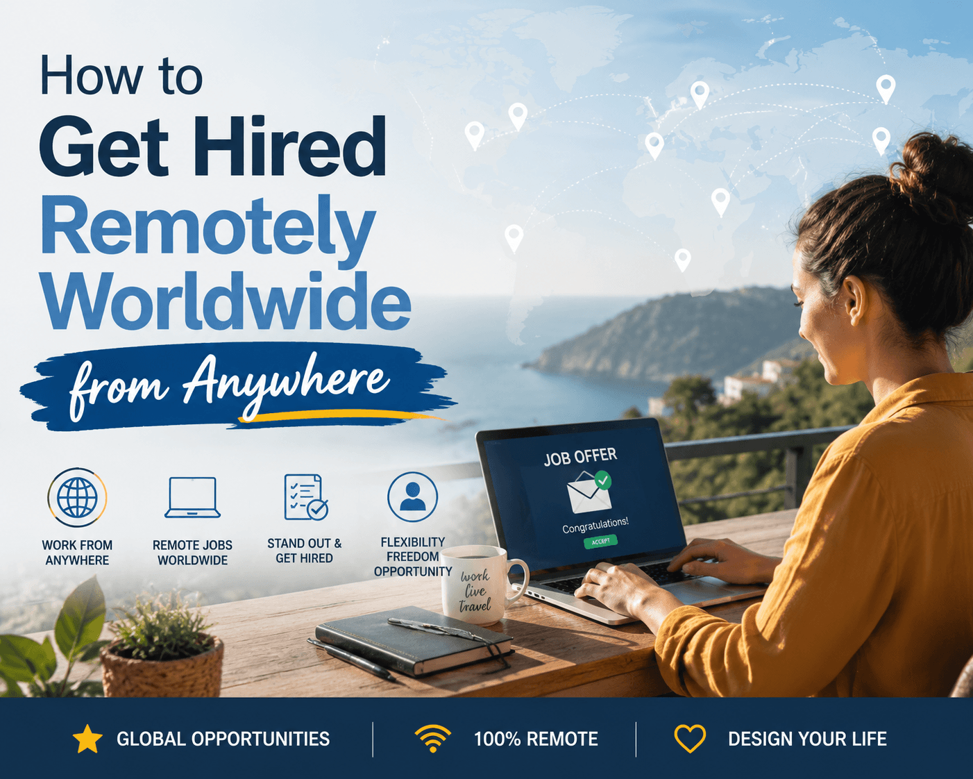 How to Get Hired Remotely Worldwide from Anywhere
